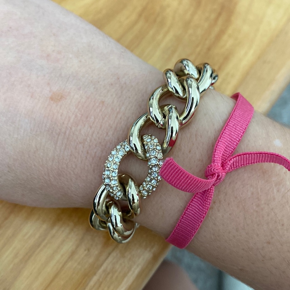 Gold chunky bracelet
